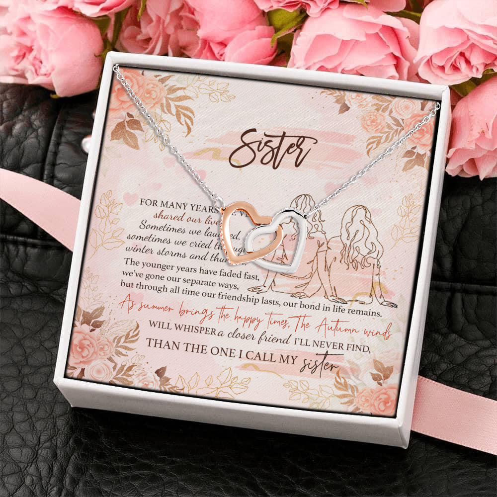 13KNG. My sister (mes.card) Interlocking Hearts Necklace 4