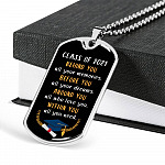 Graduation Class Of 2021 Senior Behind You All Your Memories Dog Tag Pendant Necklace - College Graduation Gift - Dog Tag (Silver) Graduation Class Of 2021 Senior Behind You All Your Memories Dog Tag Pendant Necklace - College Graduation Gift - Dog Tag (Silver)