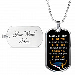 Graduation Class Of 2021 Senior Behind You All Your Memories Dog Tag Pendant Necklace - College Graduation Gift - Dog Tag (Silver) Graduation Class Of 2021 Senior Behind You All Your Memories Dog Tag Pendant Necklace - College Graduation Gift - Dog Tag (Silver)