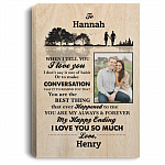 Personalized Custom Photo Husband To My Wife When I Tell You I Love You Framed Canvas Prints - Unframed Poster, White, 0.75'' Framed Canvas