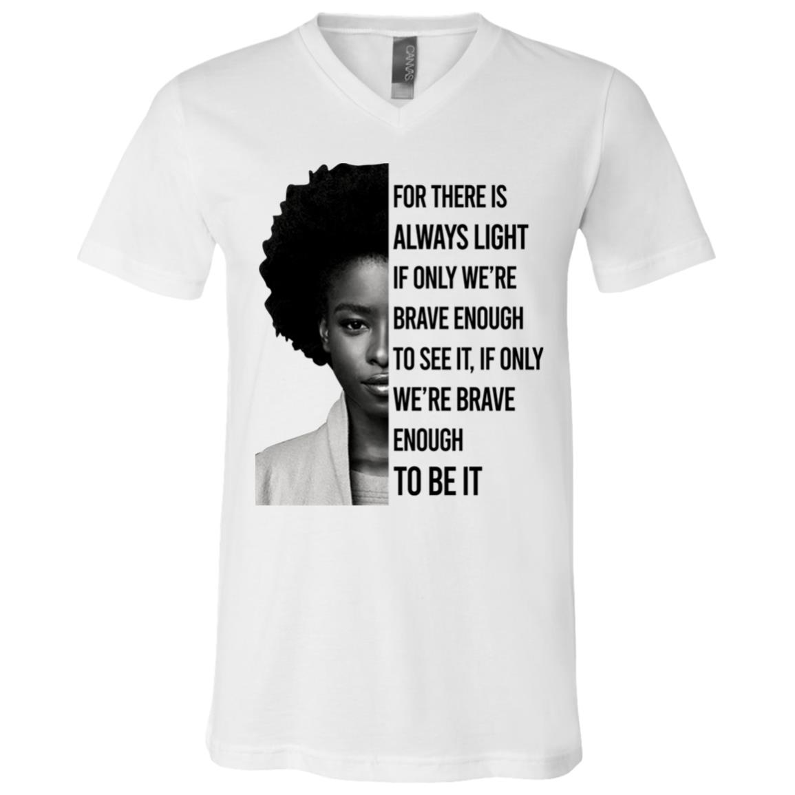 Amanda Light, White, V-Neck T-Shirt