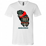 The Hill Tee, White, V-Neck T-Shirt