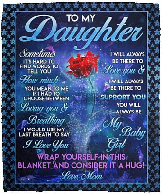 Mom Blanket, White, Cozy Plush Fleece Blanket - 50x60