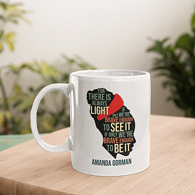 Alternative view of The Hill We Climb Amanda Gorman Inauguration Poem Vintage Feminist Coffee Mug - Beer Stein - Water Bottle