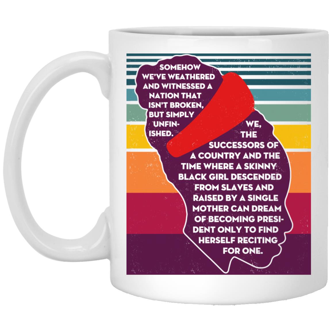 Amanda Gorman Mug, White, 11 oz. White Mug