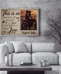 Alternative view of Custom Photo This Is Us a Little Bit of Crazy Framed Canvas Prints - Unframed Poster - Home Wall Art