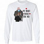Bernie Sanders My Heart Berns for You - Bernie Sanders Chairman Memes 2021 Hoodie - Sweatshirt, White, Long Sleeve Bernie Sanders My Heart Berns for You - Bernie Sanders Chairman Memes 2021 Hoodie - Sweatshirt, White, Long Sleeve