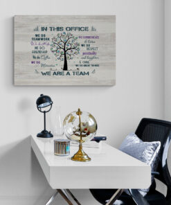 Alternative view of In This Office We Do Teamwork We Do Help We Do Friendship Framed Canvas - Unframed Poster - Office Decor Poster