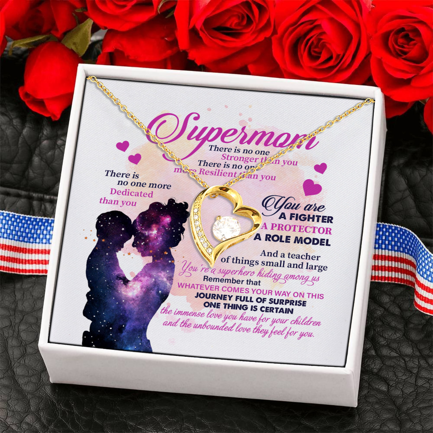 2NH. Supermom (6) Forever Love Necklace (Gold) 6