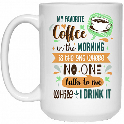 15 oz. White Mug