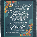 Personalized Mom You're, White, Cozy Plush Fleece Blanket - 50x60