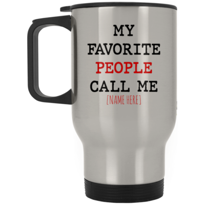 14 oz. Silver Travel Mug