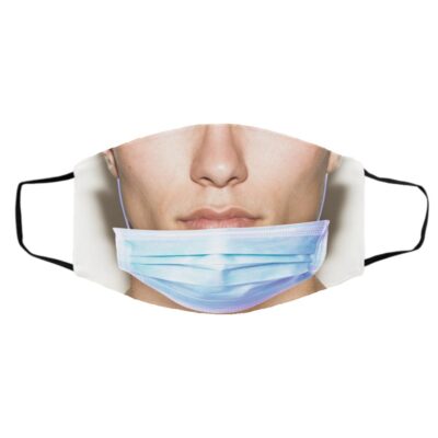 Bandit Prank Man, White, Cloth Face Cover – Medium/Large