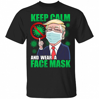 Keep Calm and Cover Your Mouth When, Black, Unisex T-Shirt