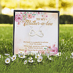 4O. My Mother In Law Necklace Infinity Heart Necklace (Silver) 2