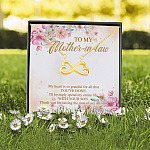 4O. My Mother In Law Necklace Infinity Heart Necklace (Gold) 2