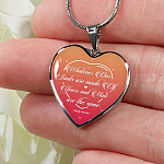 Whatever Our Souls Are Made of Thoughtful Mother's Day Gifts for Wife Heart Pendant Necklace - Heart Luxury Necklace (Silver)
