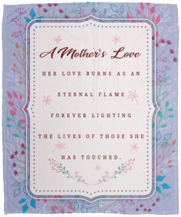 Love Burns blanket, White, Cozy Plush Fleece Blanket - 50x60