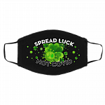 Spread Luck Not Covid Washable Reusable Custom Printed Cloth Face Mask Cover, Black, Cloth Face Cover – Medium/Large