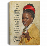 For There Is Always Light Amanda Gorman Gallery Wrapped Framed Canvas Prints-Unframed Poster-Decor Wall Art, White, 0.75'' Framed Canvas