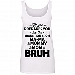 No One Prepares, White, Ladies Tank Top