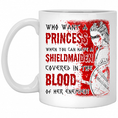 princess mug, White, 11 oz. White Mug