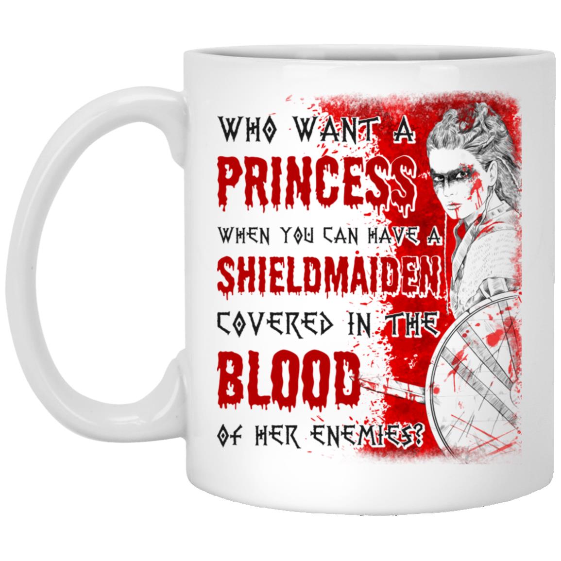 princess mug, White, 11 oz. White Mug