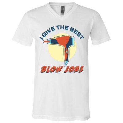 Funny Hairdresser, White, V-Neck T-Shirt