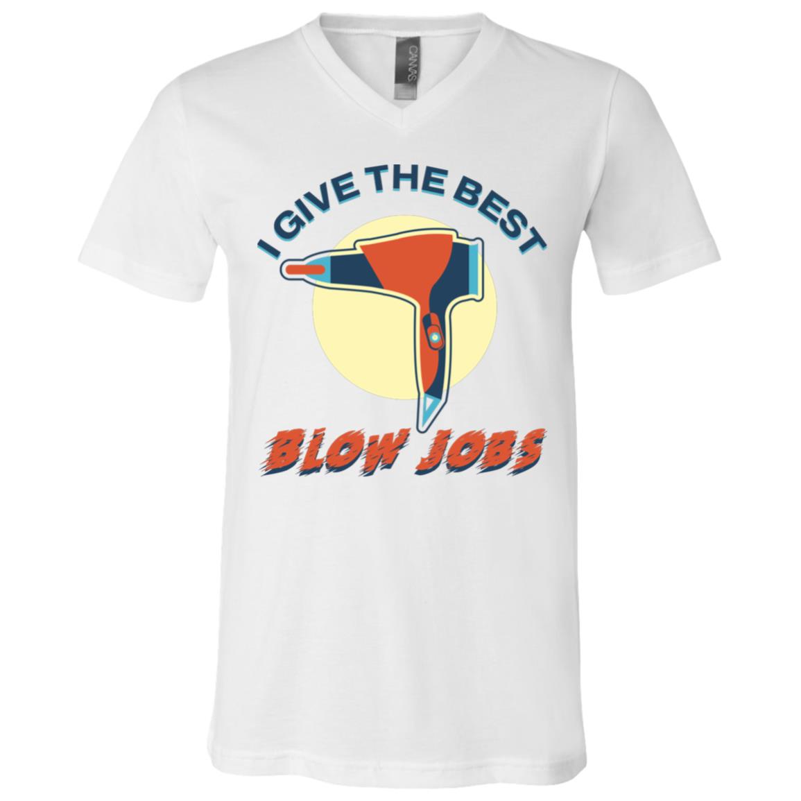 Funny Hairdresser, White, V-Neck T-Shirt