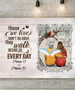 Alternative view of Personalized Cardinal Those We Love Don't Go Away Framed Canvas Prints - Memorial Unframed Poster