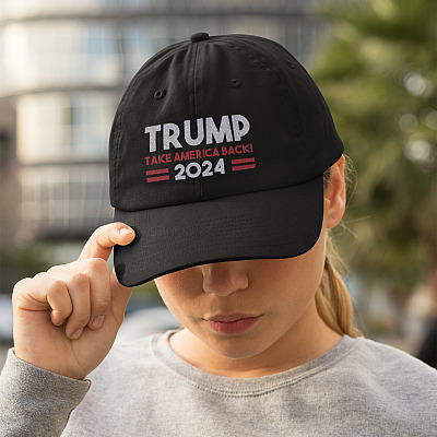 Alternative view of Trump Take America Back 2024 Twill Cap High-Profile Snapback Hat