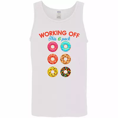 Working Off Tank Top, White, Unisex Tank Top