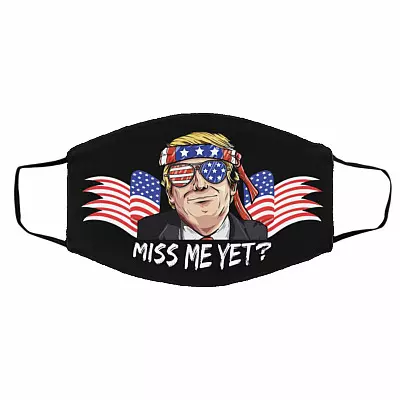 Miss Mask, Black, Cloth Face Cover – Medium/Large