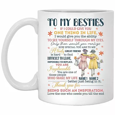 besties mug, White, 11 oz. White Mug