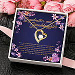 8Th. Grandmother and Granddaughter Forever Love Necklace (Gold) 4