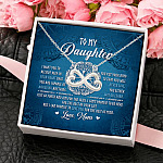 12Th. Believe Deep In Your Heart Viking Daughter 2 Infinity Heart Necklace (Silver) 4