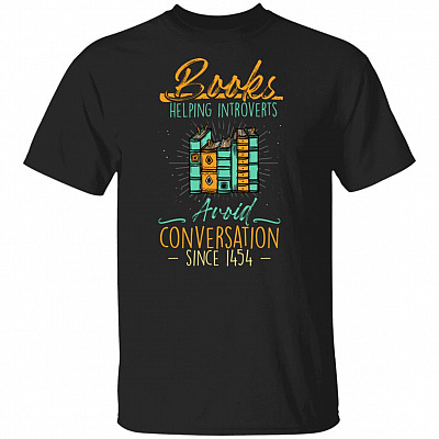 Books Helping, Black, Unisex T-Shirt