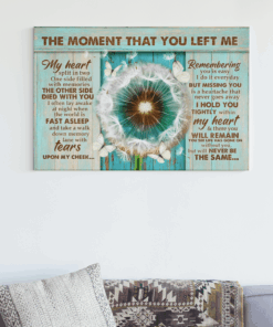 Alternative view of Butterfly The Moment That You Left Me Framed Canvas – Unframed Poster – Missing You Wall Art