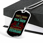 There's A Bunch Of Us Old Man Still Old Man Dog Tag Pendant Necklace - Military Dog Tags - Dog Tag (Silver) There's A Bunch Of Us Old Man Still Old Man Dog Tag Pendant Necklace - Military Dog Tags - Dog Tag (Silver)