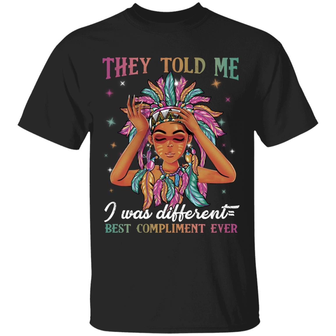 cherokee tee, Black, Unisex T-Shirt