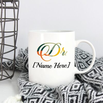 Alternative view of Personalized Dr Name Ceramic Coffee Mug - Water Bottle - Beer Stein