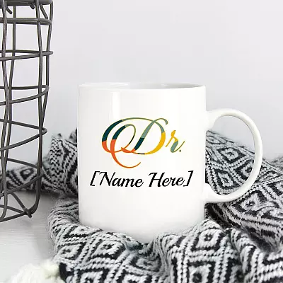 Alternative view of Personalized Dr Name Ceramic Coffee Mug - Water Bottle - Beer Stein
