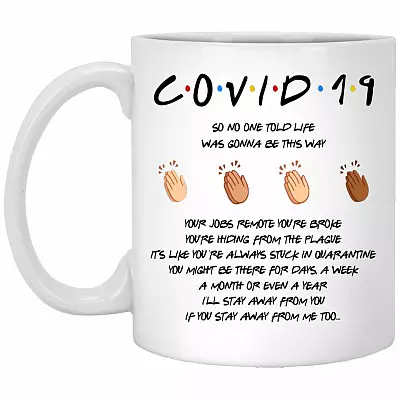 Hand Clap Mug, White, 11 oz. White Mug