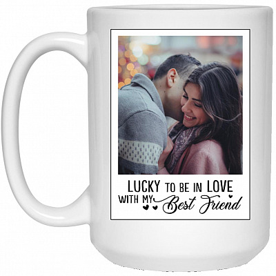 15 oz. White Mug