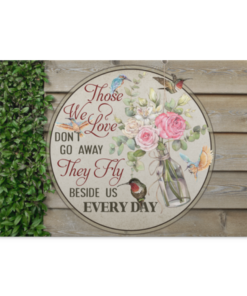 Those We Love Don't Go Away They Fly Beside Us Every Day Hummingbirds Memorial Canvas Prints - Unframed Poster, White, 0.75'' Framed Canvas