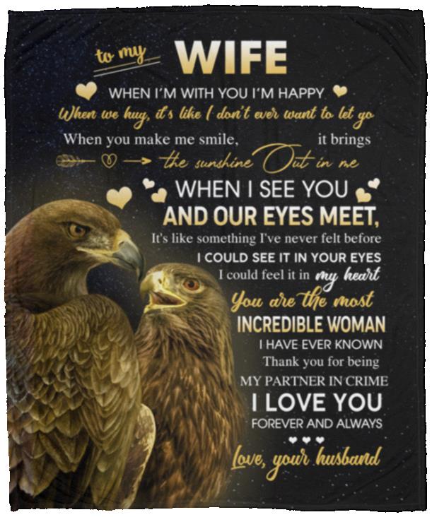 to my wife blanket, White, Cozy Plush Fleece Blanket - 50x60