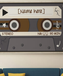 Alternative view of Personalized Mixtape Gallery Wrapped Framed Canvas Prints - Unframed Poster - Home Decor Wall Art