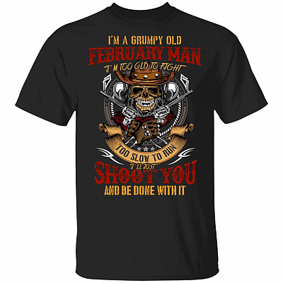 Feb Shirt, Black, Unisex T-Shirt