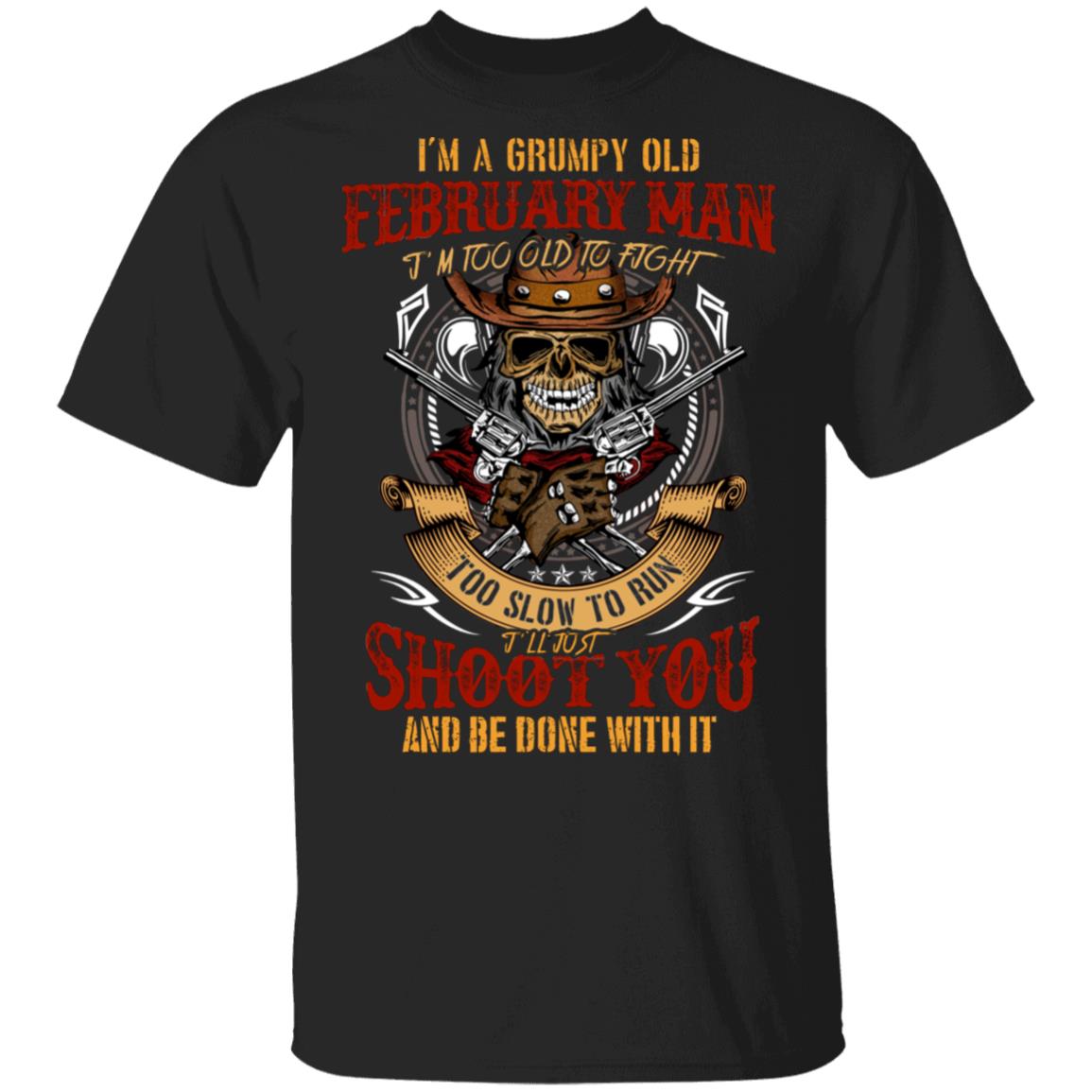 Feb Shirt, Black, Unisex T-Shirt