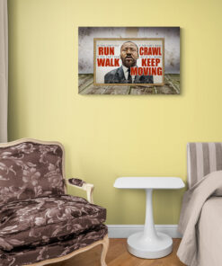 Alternative view of Dr Martin Luther King Mlk Day - by All Means Keep on Moving Framed Canvas Prints - Unframed Poster